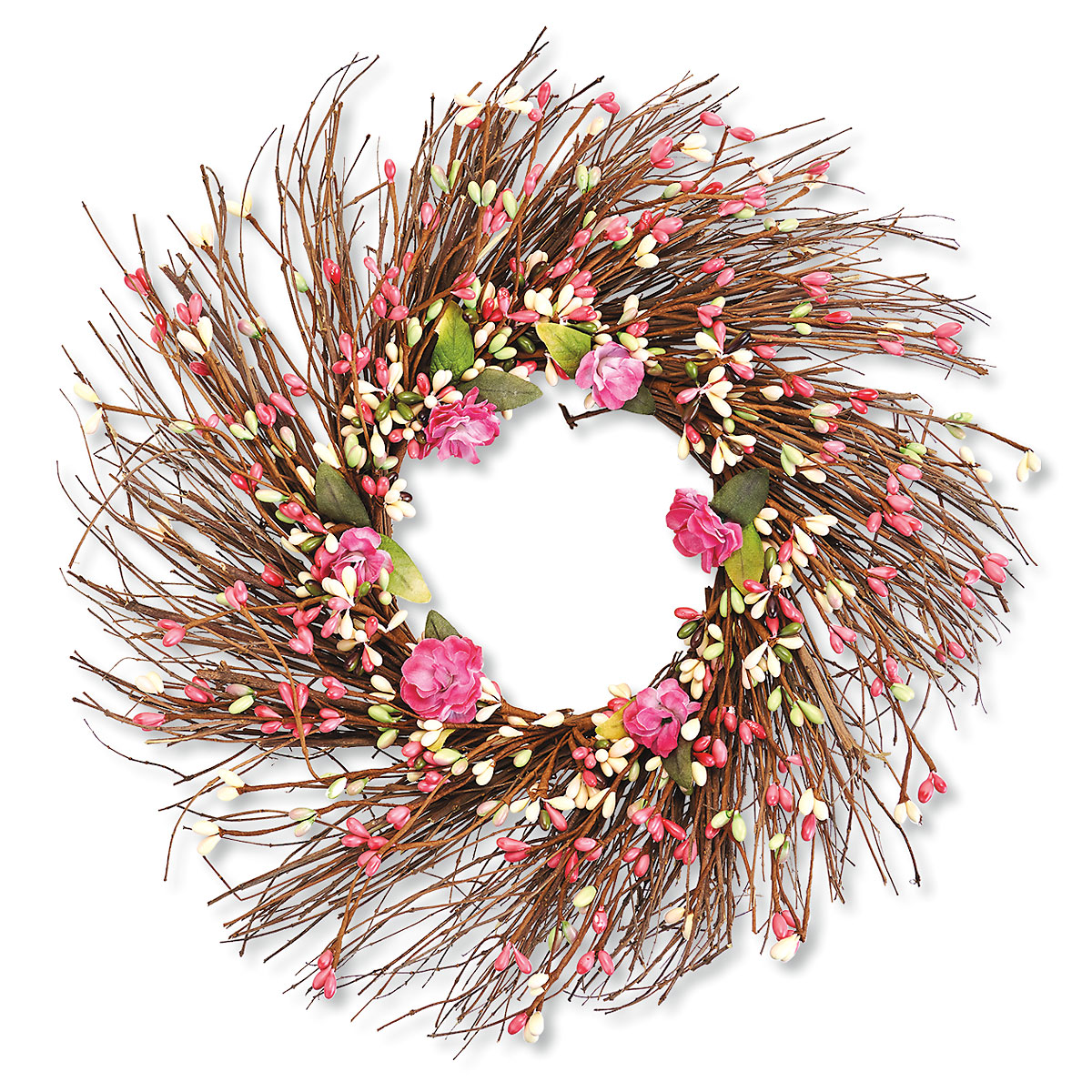 Pink Berry Wreath Lillian Vernon