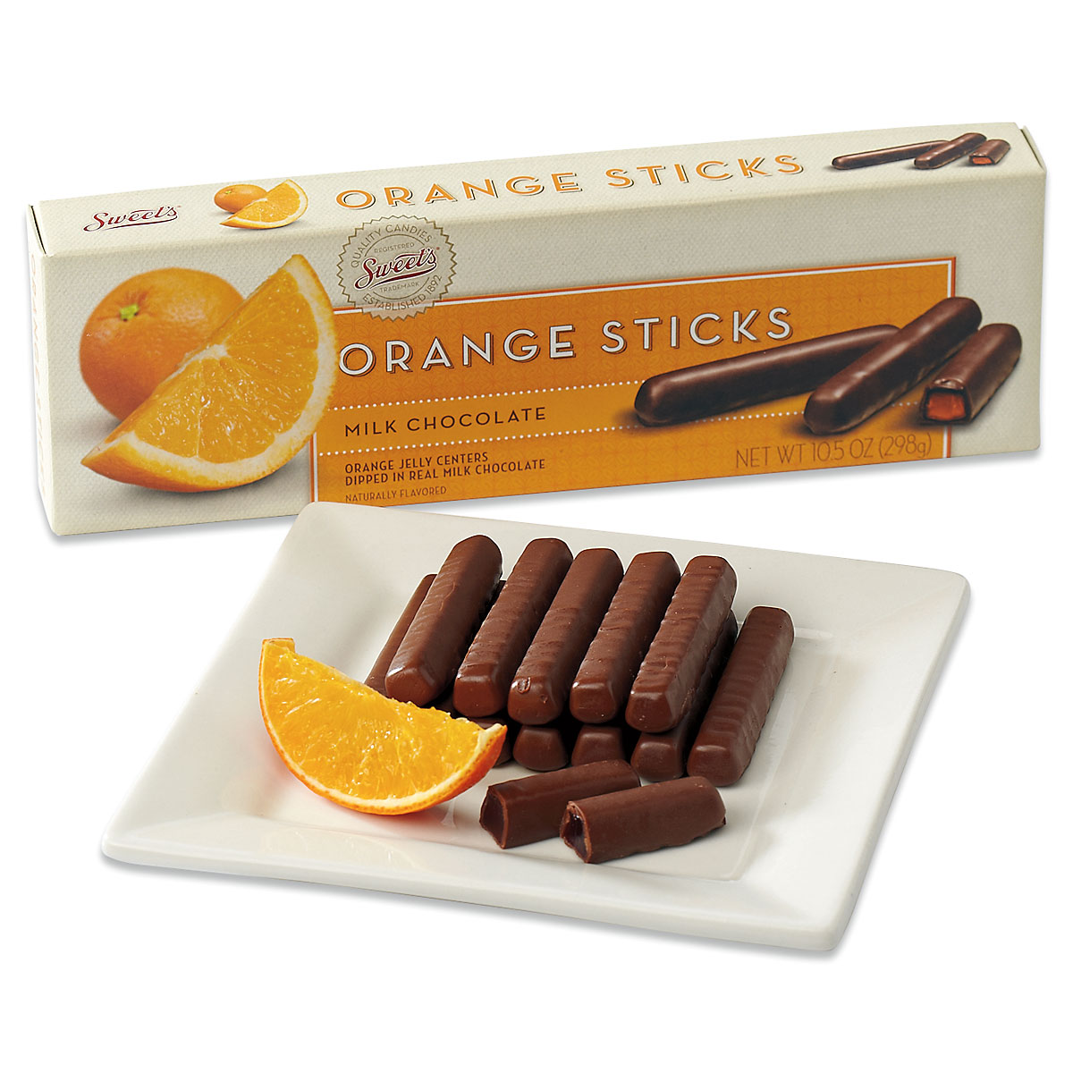 Sweet's Chocolate Orange Sticks, Milk, 10.5-Ounce (Pack of 2), 2 pack -  Harris Teeter