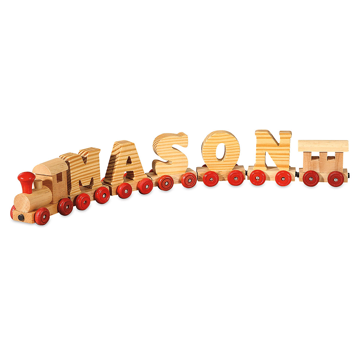 Wooden train hot sale letters