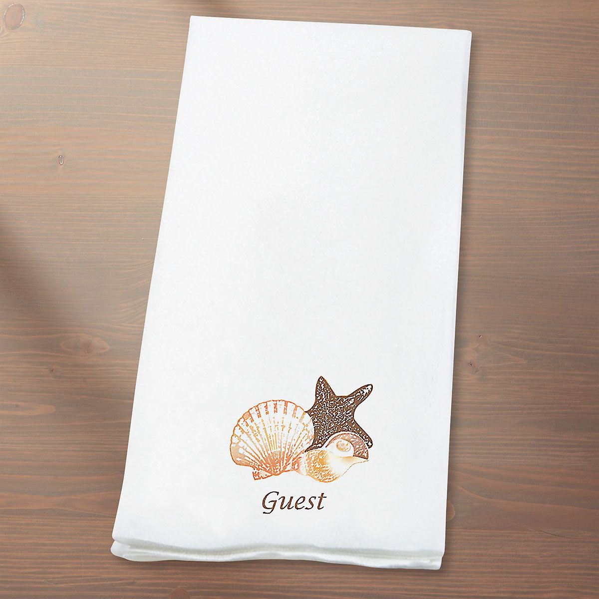 seashell hand towels