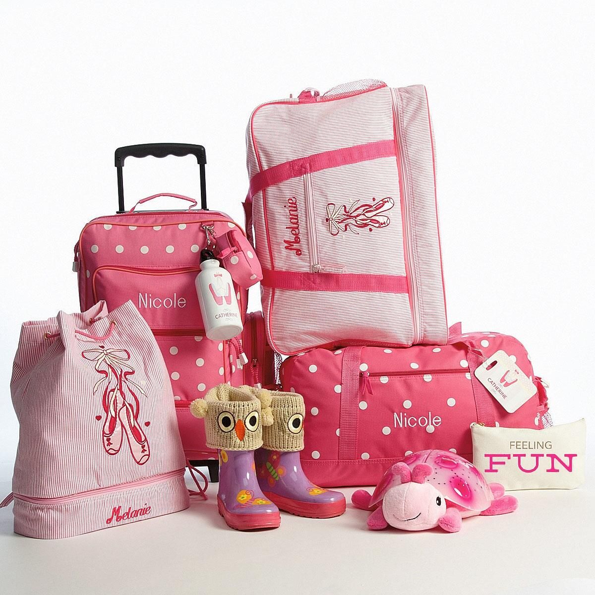 pink white bag