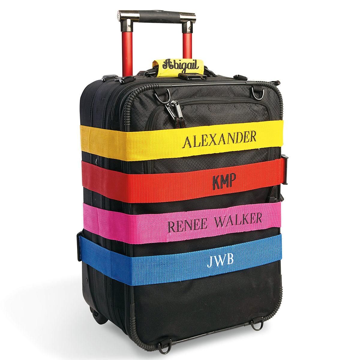 personalised luggage straps for suitcases