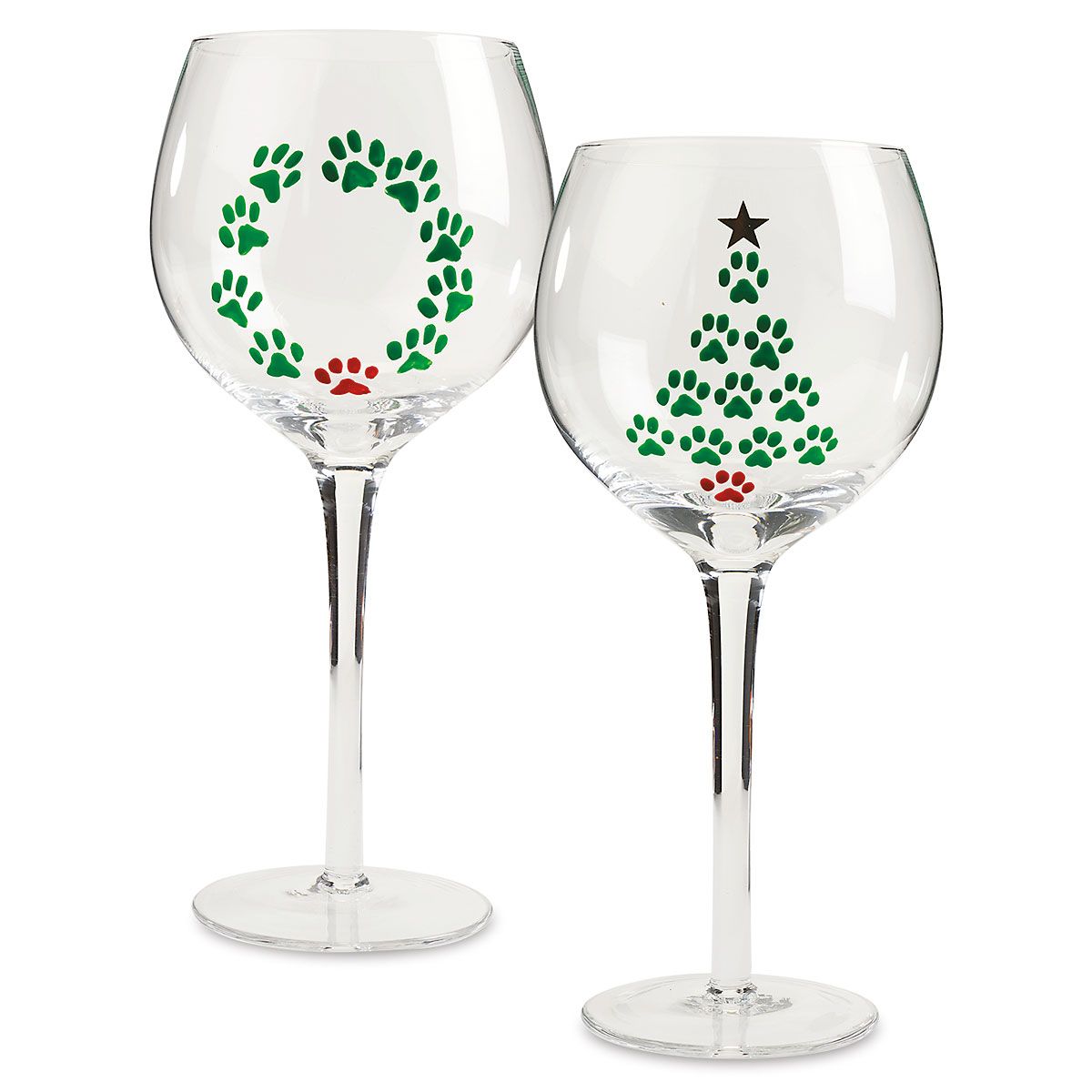 hand painted wine glasses