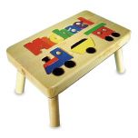 Train Personalized Puzzle Footstool