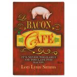 Bacon Cafe Personalized Glass Cutting Board