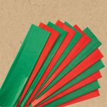 Red & Green Tissue Paper Sheets