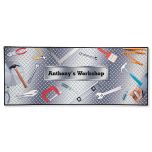 Tools Garage Double-Width Personalized Floormat