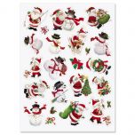 Santa & Snowman Stickers