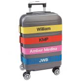 Pink with White Dots 21" Personalized Rolling Luggage