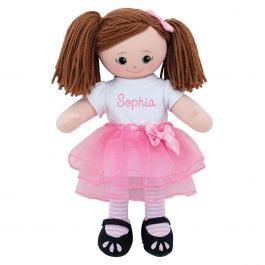 Brunette Ballerina Personalized Doll