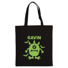 Personalized Monster Glow-in-the-Dark Halloween Treat Bag