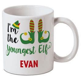 Personalized Youngest Elf Mug