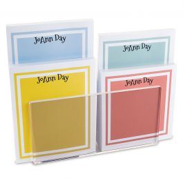 Color Trend Notepad Set & Acrylic Holder 
