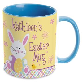 Easter Personalized Blue Mug