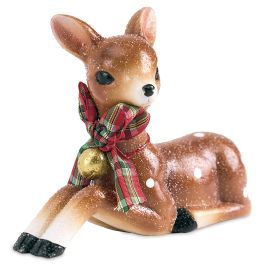 Seated Reindeer Figurine