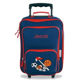 Personalized Rolling Luggage for Kids Shark Design 6 x 15.5 x 23”H By Lillian Vernon 