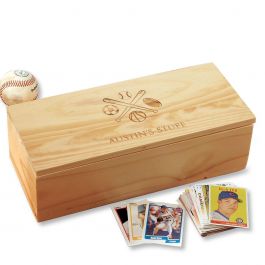 All Sports Personalized Baseball Card Storage Box
