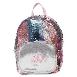 monogram sequin backpack