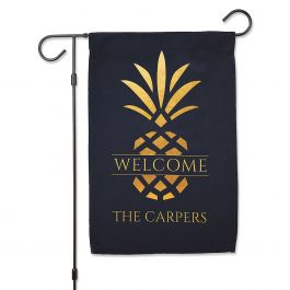 Personalized Pineapple Garden Flag