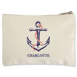 Anchor Zippered Pouch - Small