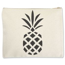 Pineapple Zippered Pouch - Large