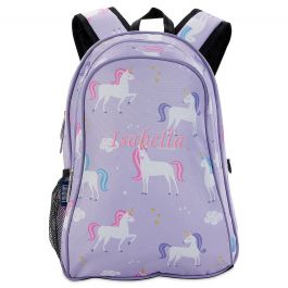 Purple Unicorn Personalized Backpack 