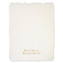 Personalized Throw Woven Soft Heart - Name