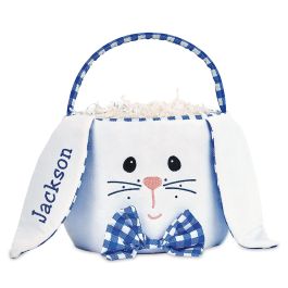 Bow Tie Personalized Easter Bunny Basket