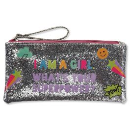 Superpower Personalized Girls Rule Glitter Pouch