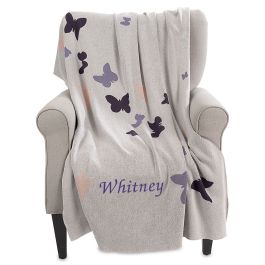 Butterfly Love Personalized Blanket - Name