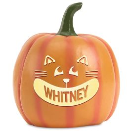 Cat LED Personalized Jack-O-Lantern