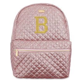 Glitter Party Backpack - Varsity Initial