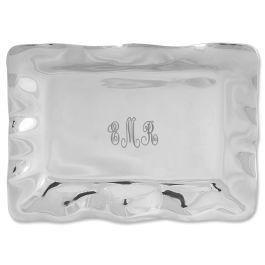 Rectangular Personalized Vento Tray - Script Monogram