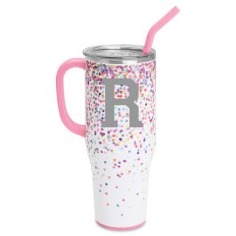 Confetti Swig Personalized Mega Mug - Varsity Initial