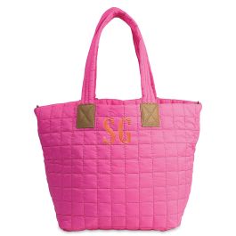 Ezra Personalized Magenta Tote - 2 Initials