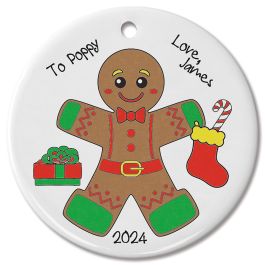 Gingerbread Man Color Your Own Ornament