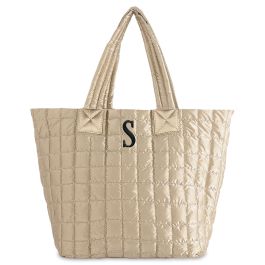 Gold Monogrammed Logan Tote - 1-2 Initials