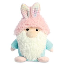 Bitsy Rainbowgem Plush Easter Gnome with Pink Hat 