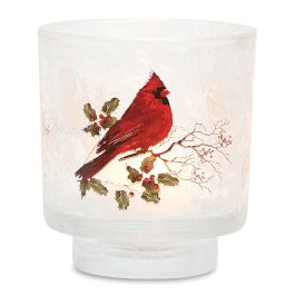 Cardinal Holiday Tweet Tealight Holder 