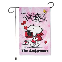 PEANUTS® Valentine Personalized Garden Flag