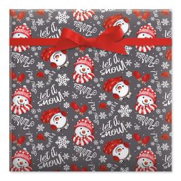 Snow Crew Jumbo Rolled Gift Wrap