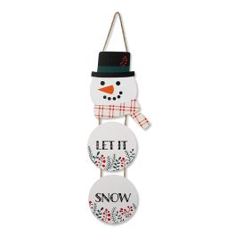 Let It Snow Hanging Snowman Wall Décor