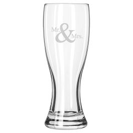 Grand Pilsner Glass - Mr. & Mrs.