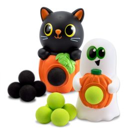 Halloween Black Cat in Pumpkin and Ghost Foam Blasters