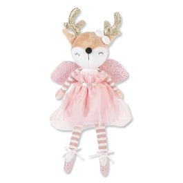 Pink/White Reindeer Fairy Shelf Sitter