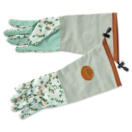 Rose Print Jute Garden Gloves