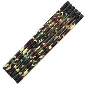 #2 Camouflage Personalized Hardwood Pencils