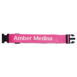 Pink Personalized Luggage Strap 