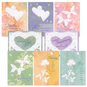 Deluxe Embossed Anniversary Cards Value Pack