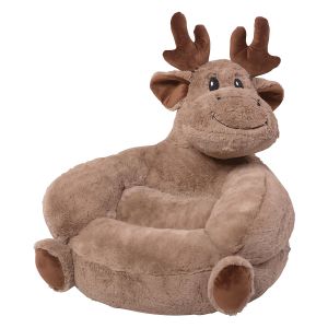Children's Moose Plush Character Chair
